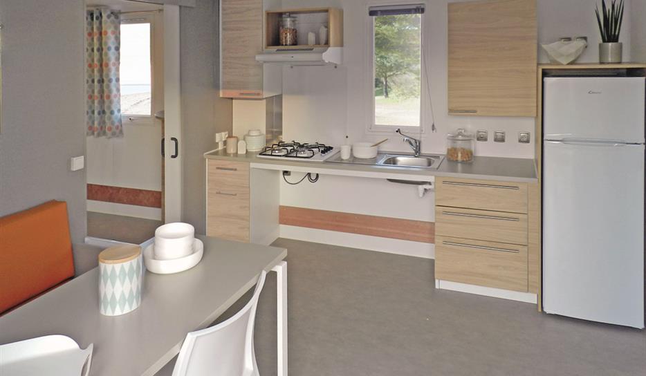 Accessible mobile home Pins 2 bedrooms with ramp in Charente-Maritime