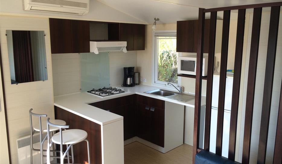 Mobile home 2 bedrooms 2 bathrooms - beachfront campsite in Charente-Maritime