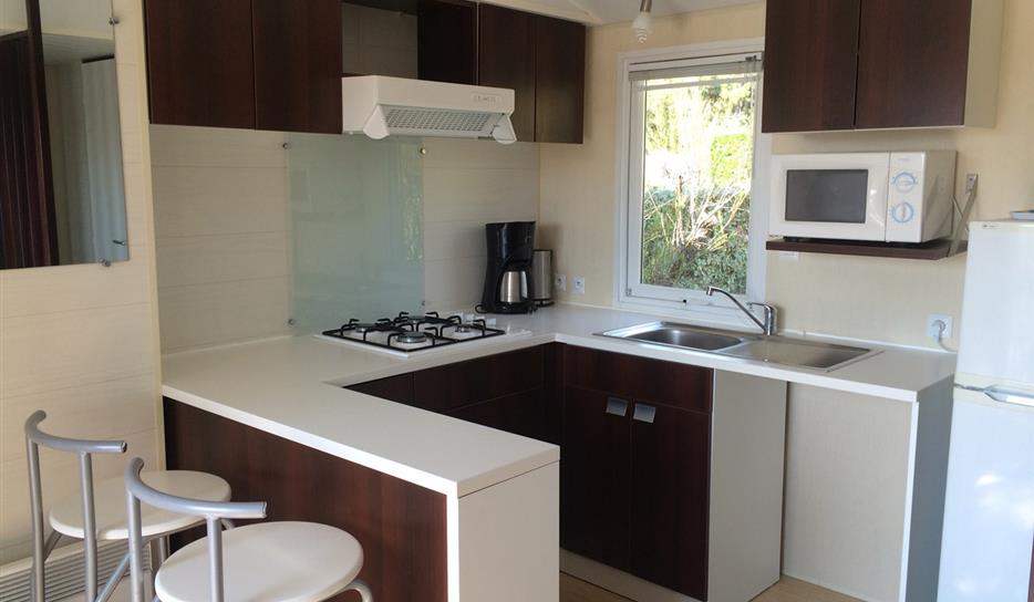 Mobile home 2 bedrooms 2 bathrooms - beachfront campsite in Charente-Maritime