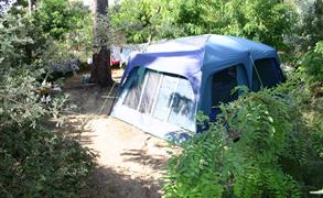 Tent pitch - camping in nature by the sea in Charente-Maritime