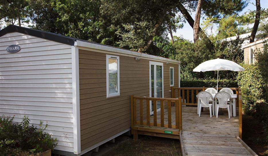 Accessible mobile home Pins 2 bedrooms with ramp in Charente-Maritime