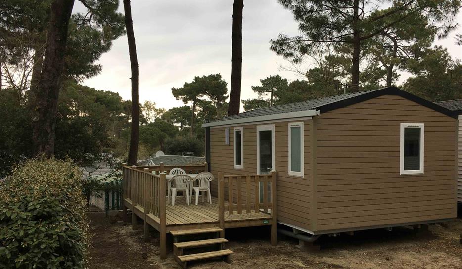 Wooden terrace - Cottage Forêt 2 ch Acacia - Camping Saint Georges de Didonne